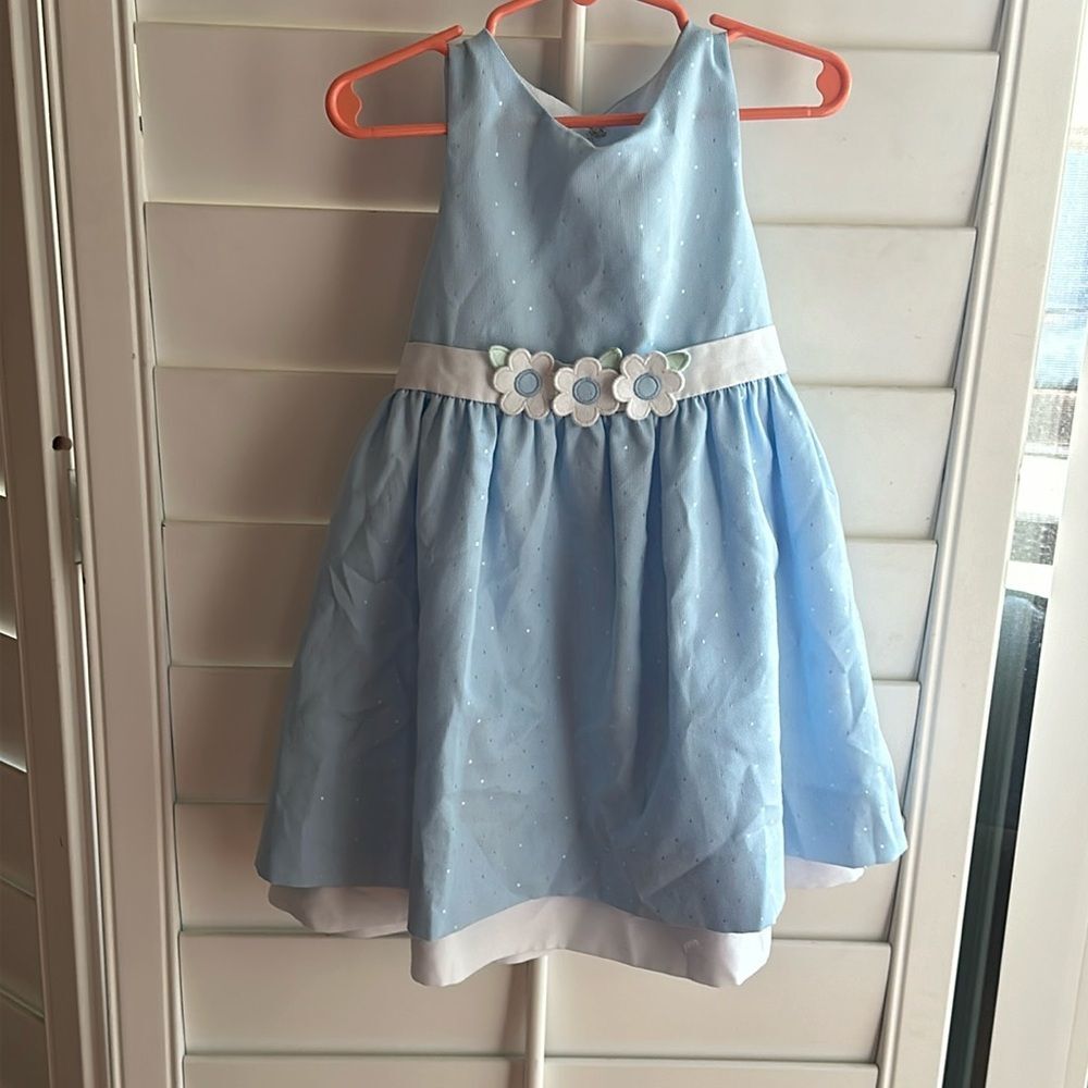 Florence Eiseman 4t blue flower dress